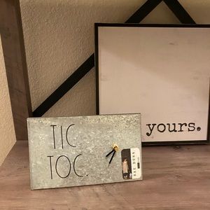 Rae Dunn farmhouse clock.